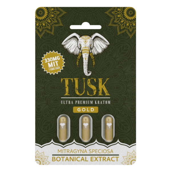 TUSK KRATOM - Gold Extract Capsules