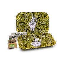 Cargar imagen en el visor de la galería, Afghan Hemp - Metal Tray Kit w/ Magnetic Lid