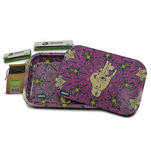 Cargar imagen en el visor de la galería, Afghan Hemp - Metal Tray Kit w/ Magnetic Lid