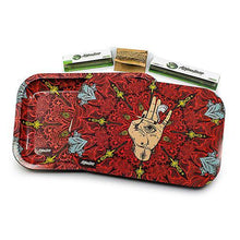 Cargar imagen en el visor de la galería, Afghan Hemp - Metal Tray Kit w/ Magnetic Lid