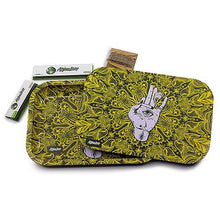 Cargar imagen en el visor de la galería, Afghan Hemp - Metal Tray Kit w/ Magnetic Lid