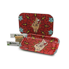 Cargar imagen en el visor de la galería, Afghan Hemp - Metal Tray Kit w/ Magnetic Lid