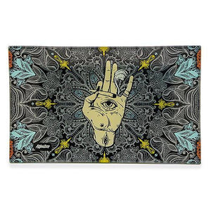 Afghan Hemp - Shatter Resistant Glass Tray